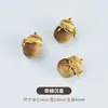 Pulsera de Madera de Agar Natural con Bolsa de Cuentas Barriles de Oro de 24K Hecha a Mano DIY Pulsera Wenwan Cuentas Espaciadoras para Pulsera Colgante Al por Mayor