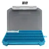 Caja de cebo de una sola capa Luya portátil de cinco colores caja de almacenamiento de accesorios de cebo de pesca caja de anzuelos con separadores