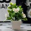 Plantas en Maceta de Plástico con Perlas Simuladas, Decoración Creativa para Plantas del Hogar, Plantas Verdes, Paisajes de Interior y Exterior, Adornos de Flores Artificiales en Maceta