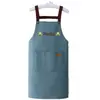 Delantal para Cocina Casera Impermeable y a Prueba de Aceite Mono de Alta Apariencia PVC Engrosado Resistente a Manchas Ropa de Trabajo para Catering Logo Personalizado