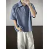 Camiseta Casual Artística Cleanfit Retro Americano Padrão de Diamante Textura Tridimensional Manga Curta Top Solto para Adolescentes