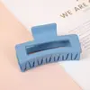 Grampo de Cabelo Retangular Amazon Clip de Tubarão Fosco Transfronteiriço Simples para Cabelo Volume Grande Acessório de Cabelo Feminino