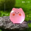 Gatinho Luminoso Fofo Personalizado Resina 3D Micro-Paisagem Decoração de Jardim Ornamento de Mesa Acessório DIY