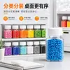 Botella de plástico transparente de 30 ml para guardar cuentas, caja dispensadora, material para manualidades DIY, botella de exhibición vacía