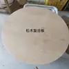 Rebanada de Madera Redonda Hecha a Mano Madera Maciza Personalizada Contrachapado de Álamo Base de Modelo Superficie de Taburete Neumático Mesa de Café Escritorio