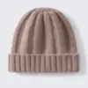 Gorro de Punto de Cachemira para Otoño e Invierno para Hombres y Mujeres, Gorro Grueso de Peso Pesado Cálido para Exteriores, Gorro Holgado, Gorro para Cubrir la Cabeza, Gorro Frío para Pareja