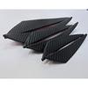 Carro modificação perturbação faca de vento barra frontal anticolisão tira para reduzir o ruído do vento fibra de carbono proteção de borracha macia adesivos decorativos Universal 6