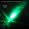 LED plugue direto LED F5 sem moldura F5MM cabelo branco luz verde esmeralda luz verde esmeralda sem aba de chapéu