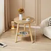 Mesa redonda pequeña, mesa de centro, uso simple en sala de estar del hogar, mesa auxiliar para sofá, mesita de noche de dormitorio, mesa de balcón mini minimalista creativa