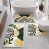 TENU Mais Vendido Imitação de Caxemira Dopamina Conjunto de Três Peças Tapete Resistente à Sujeira do Banheiro Antiderrapante Absorvente de Água Etiqueta Dropshipping