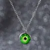 Colar Olho Aço Inoxidável Transfronteiriço Europeu e Americano Aço Titânio Pingente Feminino Joias Olho do Diabo Corrente de Clavícula Não Desbota