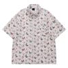 Camisa de Manga Corta Floral con Borlas de Mariposa para Celebridad en Vivo de TikTok Hombres y Mujeres Holgada Moda Tendencia