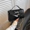 Bolso de mano de diseño de nicho con estampado de cocodrilo, combinable con todo, para mujer, nuevo bolso de hombro de alta gama, bolso cruzado de moda (2025)