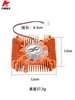 Ventilador de refrigeración pequeño para tarjeta gráfica y CPU de 12V, con gráficos dorados y plateados, orificio de 5V con espaciado de 55 mm, enchufe de 2.54/2.0