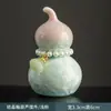 Colgante para Coche Cerámica Esmalte de Cristal Calabaza Bolsa de Estudiante Bolso de Dama Colgante Mascota de Té Adornos Mini de Escritorio