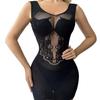 Lencería Erótica sin Mangas Transfronteriza Europea y Americana, Vestido Bodycon Sexy de Malla Jacquard, Conjunto Hueco Transparente sin Espalda No-Take-Off