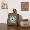En stock Portavasos de Azulejo de Madera Maciza con Asa Aislamiento Térmico Salvamanteles Simple para Hogar de Madera Maciza para Mesa de Comedor Salvamanteles para Sopa y Arena