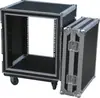 Gabinete de Estuche de Vuelo Profesional de 12U16U con Dos Puertas, Estuche de Vuelo para Amplificador de Potencia, Gabinete de Audio, Gabinete para Mezcladora, Gabinete a Prueba de Golpes
