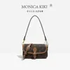 Bolso Bandolera Pequeño Tipo Baguette Lv Clásico Vintage, Réplica Original Bolso Cruzado Tricolor Blanco, Lujo Ligero, Venta Directa del Fabricante