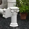Maceta europea adornos de columna romana bodas accesorios de boda base de columna decoración retro de jardín patio balcón