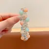 Elástico de Cabelo Colorido Doce Estilo Fio de Telefone para Meninas, Corda de Cabelo de Alta Qualidade, Elástico Versátil Estilo Coreano, Acessório de Cabelo com Elástico de Alta Elasticidade