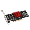 Tarjeta de Red de Doble Puerto 40G 10 Gigabit XL710-QDA2 PCI-E X8 QSFP Tarjeta de Red de Fibra 10 Gigabit