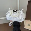 Bolsa de Cubo Fresca y Dulce para Llevar en la Mano para Mujer al por Mayor, Nuevo Estilo Verano 2026 Bolso de Hombro con Lunares y Encaje, Bolso Cruzado Versátil