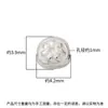Mini cuentas separadoras de flor de 4 mm plata de ley s925 flor pequeña de doble cara cuentas sueltas cuentas de plata para ensartar hilo para abalorios accesorios de joyería de plata