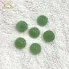 Fabricante Original Pedra Natural Aventurina Fundo Plano Superfície Curva Materiais para Acessórios de Joias DIY Aventurina Verde Semicircular