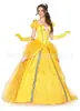 Disfraz de Halloween cos Vestido de Princesa Bella Adulta La Bella y la Bestia Bella Princesa Disfraz de Fiesta Disfraz de Escenario