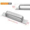 Manija de puerta y ventana de madera sin perforaciones Manija de puerta de gabinete de vidrio Manija de puerta corrediza de balcón Manija de montaje exterior para puerta corrediza Aleación de aluminio sin clavos
