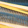 Venda Direta de Fábrica Resistor de Filme Metálico 1/4W Precisão 1% Anel de Cinco Cores Resistor 1R-1M Perna de Ferro Europeia Trançada