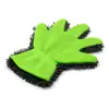 Guantes de Cinco Dedos, Engrosados, Transpirables, Antideslizantes, Microfibra de Coral de Doble Cara, Fibra Larga, Impermeables, para Lavado de Autos