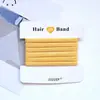 Activity Estilo Coreano Scrunchie Sem Costura Alta Elasticidade Simples Durável Corda de Cabelo Colorida Básica para Mulheres