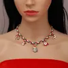 Europeo y Americano Transfronterizo Más Vendido Guirnalda de Papá Noel Muñeco de Nieve Árbol Colgante Múltiple Pulsera Tejida a Mano Collar Joyería para Mujer