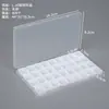 Mini paleta de pintura para nail art caixa de tintas 12 grades 24 grades 36 grades caixa dispensadora de gel de cor caixa de pintura aquarela para esboço portátil
