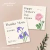 Diseño de Tarjeta de Felicitación Cuadrada de Dibujos Animados Lindos para el Día de la Madre para Estudiantes de Jardín de Infancia para Enviar a Mamá Te Quiero Tarjeta de Recuerdo