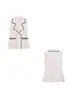 Para Exportación Transfronteriza Europea y Americana Ropa de Mujer Nuevo Verano Simple y de Alta Gama Sin Mangas Doble Botonadura Chaleco Superior