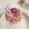 Novo Scrunchie Urso Morango Versão Coreana Corda de Cabelo Veludo Ins Clipe de Cabelo Urso Fofo Celebridade da Internet Corda de Cabelo Outono e Inverno