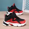 Zapatos deportivos resistentes al desgaste transfronterizos para niños medianos y grandes niños 2 otoño nuevo cuero impermeables zapatos de baloncesto zapatos para niños niños