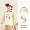 Ropa Infantil Kaka Panda Camiseta Casual de Manga Larga para Niños Ropa de Otoño para Niños Top de Otoño para Niñas Ropa Interior Básica para Bebé Moderna