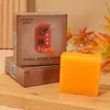 Sabonete de Óleo de Espinheiro Marítimo Essencial Simis Sabonete Artesanal 80g Em Estoque Pronto para Envio Atacado de Fábrica Dropshipping