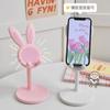 Soporte para teléfono móvil de conejo, ajuste de elevación, escritorio de estudiante, selfie, soporte en vivo, soporte para persona perezosa