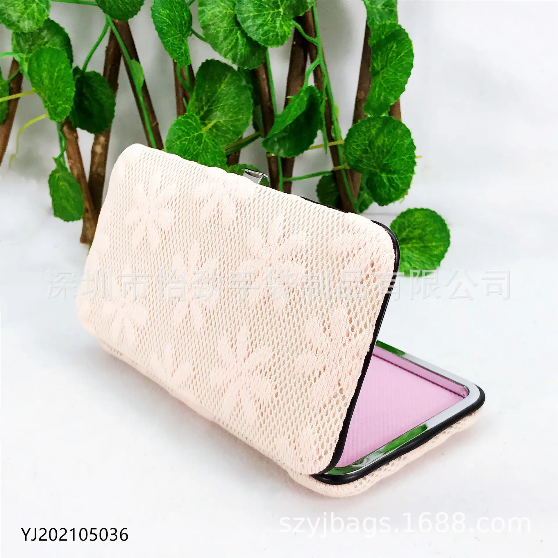压化纹网格化妆包 盒式化妆包 美甲工具包