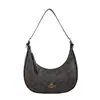 Bolso de mujer estilo vintage modelo nuevo 2026, versátil para el trabajo, bolso de hombro de media luna a la moda y casual, bolso de hombro popular con forma de cuerno