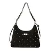 Bolso Pequeño de Cadena Simple de Invierno para Mujer 2025 Nueva Moda Bolso Acolchado Tipo Empanada Elegante Bolso Cruzado con Textura para el Día a Día
