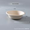 Saladeira Descartável Ecologicamente Correto Degradável Embalagem de Polpa Bowl Prato Take-out Lunch Round Bowl com tampa 700 1000ml