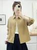 Camisa de manga larga cepillada para mujer, colección otoño/invierno 2026, tela gruesa, calidad de exportación, estilo coreano, top casual de algodón puro de alta calidad