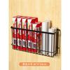 Estante de Almacenamiento para Refrigerador Absorción Magnética Lateral Almacenamiento y Colocación de Film Plástico Pared sin Perforaciones Trasera de Puerta Pegatina Magnética Lateral Montaje en Pared Estante Ajustable