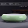 Maceta de flor de hada del agua cerámica cobre Herba hidropónica Torre bambú una hoja loto cuenco loto Herba Lysiana maceta especial sin agujero tamaño grande pequeño